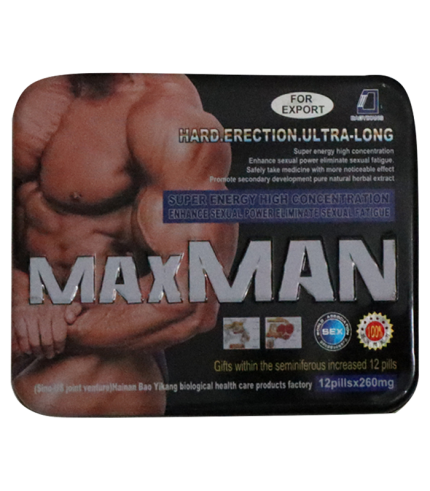 美國MAXMAN盒裝版 | 一盒24顆 增大陰莖 助勃延時 | 香港直營